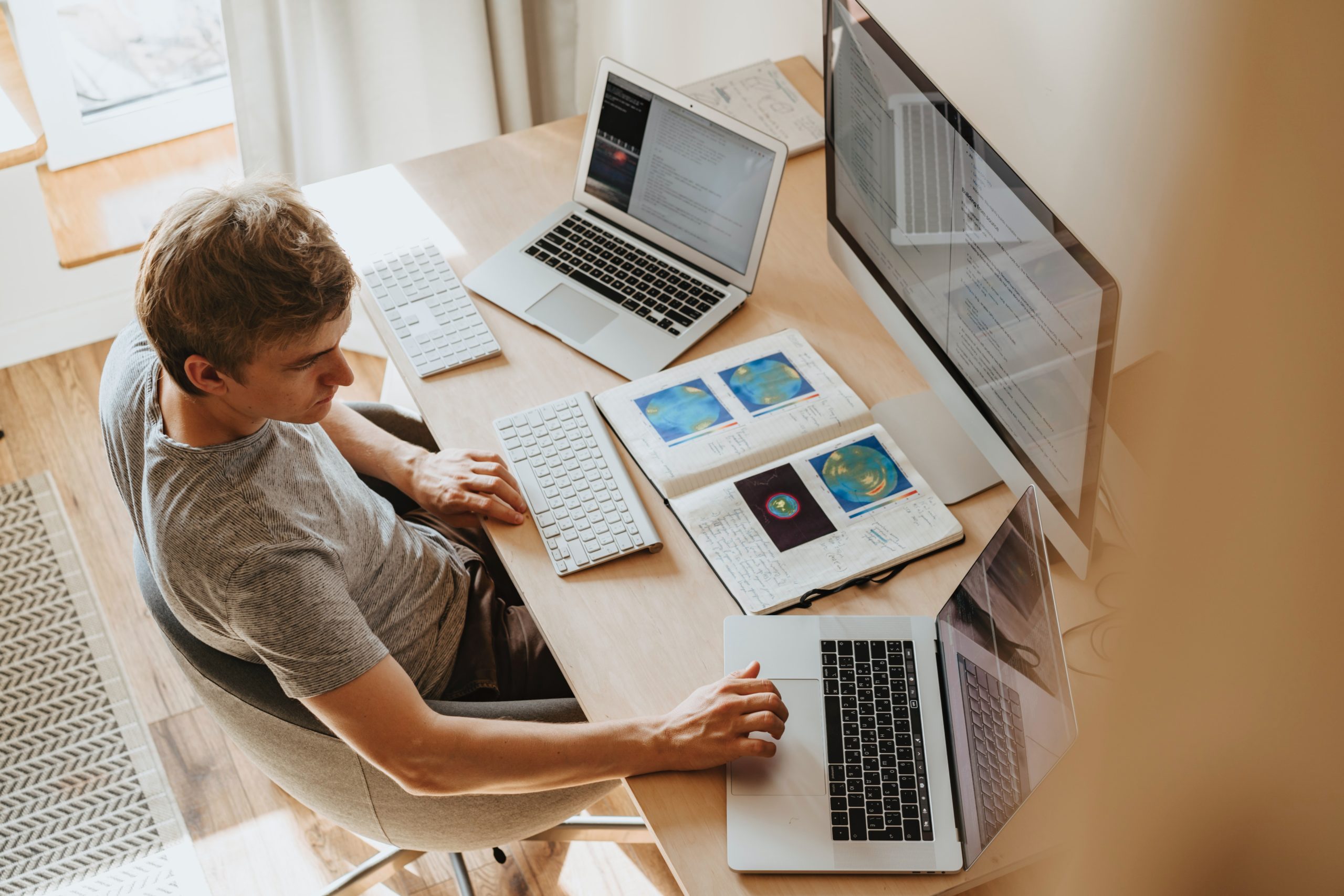 employees working from home